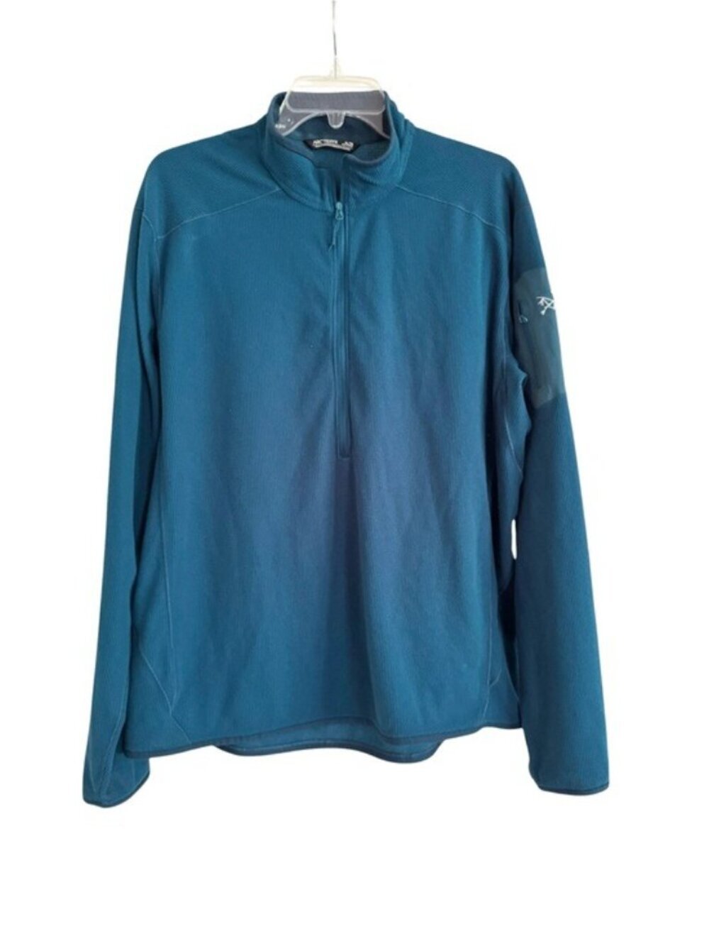 Arc'teryx Delta LT Zip Neck Waffle Fleece Turquoise Blue Size XL - Picture 8 of 15